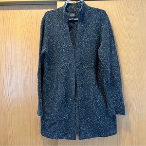 Eileen Fisher long black sweater/jacket